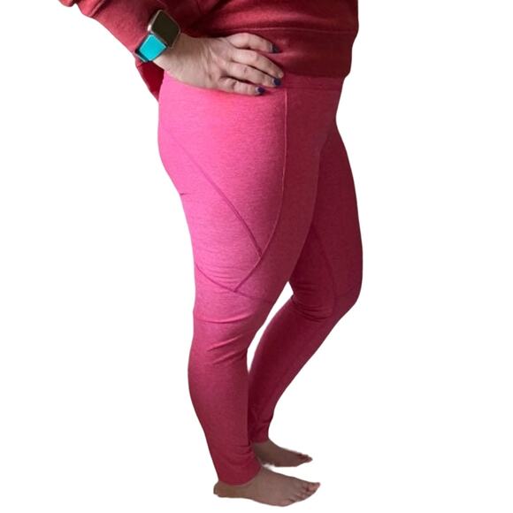 Flamingo Pink Outdoor Voices 7/8 Warmup Leggings - Picture 6 of 13
